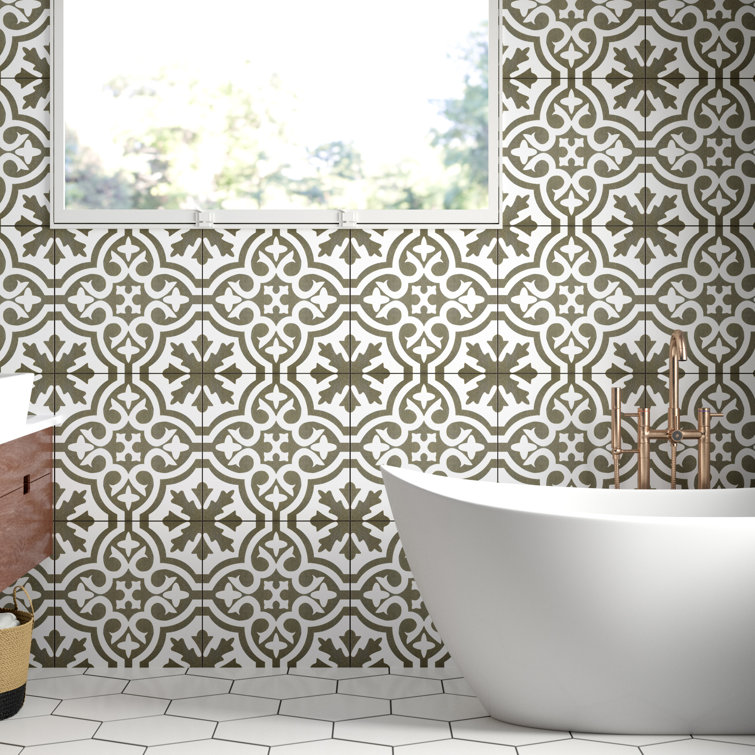 Black And White Patterned Bathroom Floor Tiles – Flooring Site